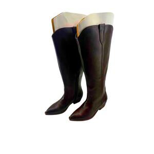 DV by Dolce Vita Kit Knee High Boot Size 8 Wide Calf Dark Brown NEW Leather